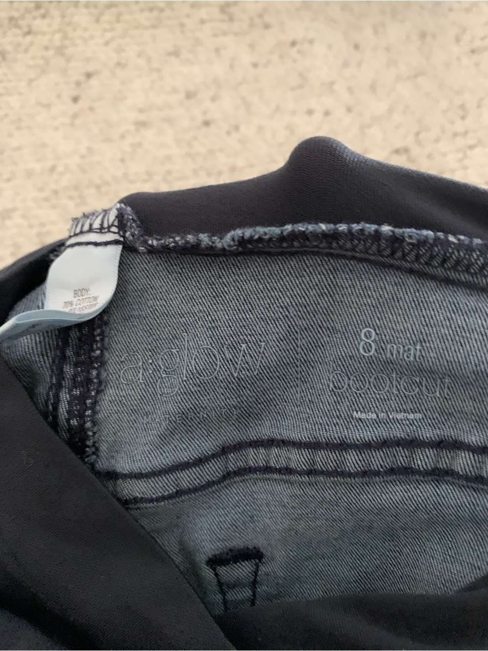 a:glow Women's Dark Blue Boot Cut Maternity Jeans - Picture 6 of 6